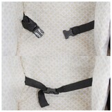Schommelstoel baby - hout en katoen - verstelbare rugleuning - inclusief quilt