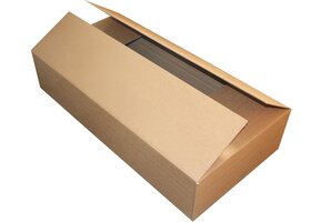 Verzenddozen - dubbelgolf karton - 119x42x16 cm - langwerpige items