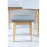 Make up tafel met spiegel - licht en krukje - 80x40x142cm - wit