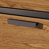 Pakketbrievenbus - 50x38x112 cm - staal - antraciet houtlook