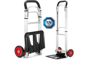 Steekwagen - steekkar - opvouwbaar - aluminium - tot 90 kg