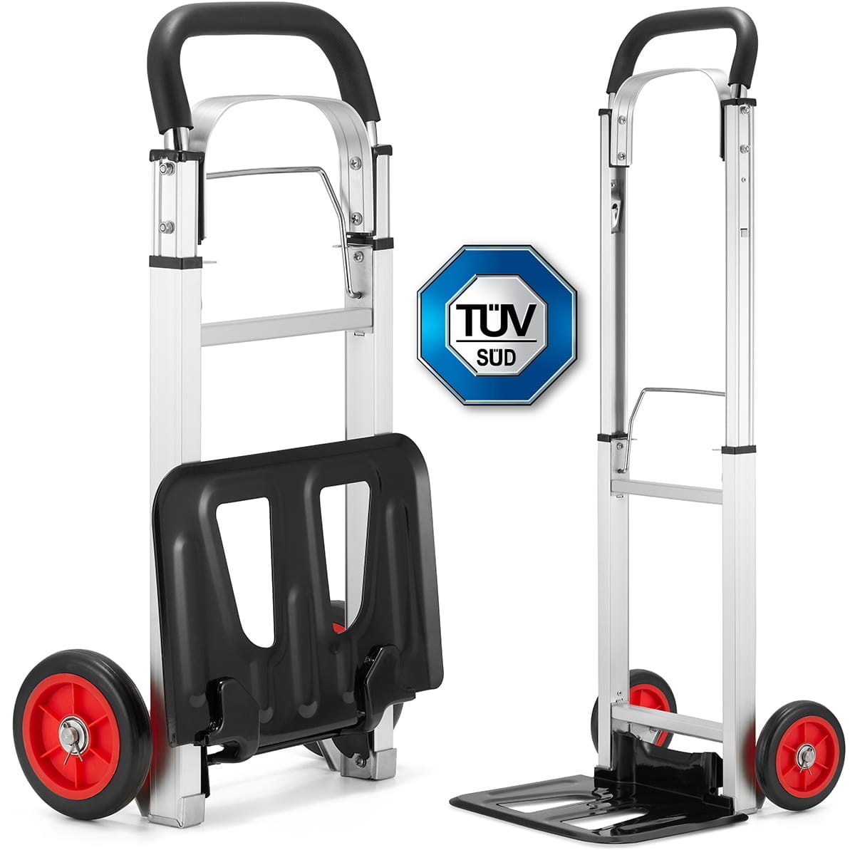 Steekwagen - steekkar - opvouwbaar - aluminium - tot 90 kg