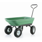 Tuinkar - kruiwagen - tot 350 kg - met kiepfunctie - groen