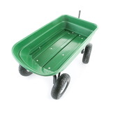 Tuinkar - kruiwagen - tot 350 kg - met kiepfunctie - groen