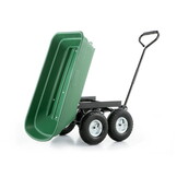 Tuinkar - kruiwagen - tot 350 kg - met kiepfunctie - groen