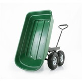 Tuinkar - kruiwagen - tot 350 kg - met kiepfunctie - groen