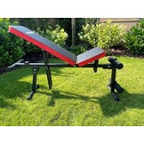 Fitness bank - Trainingsbank - verstelbaar - zwart-rood