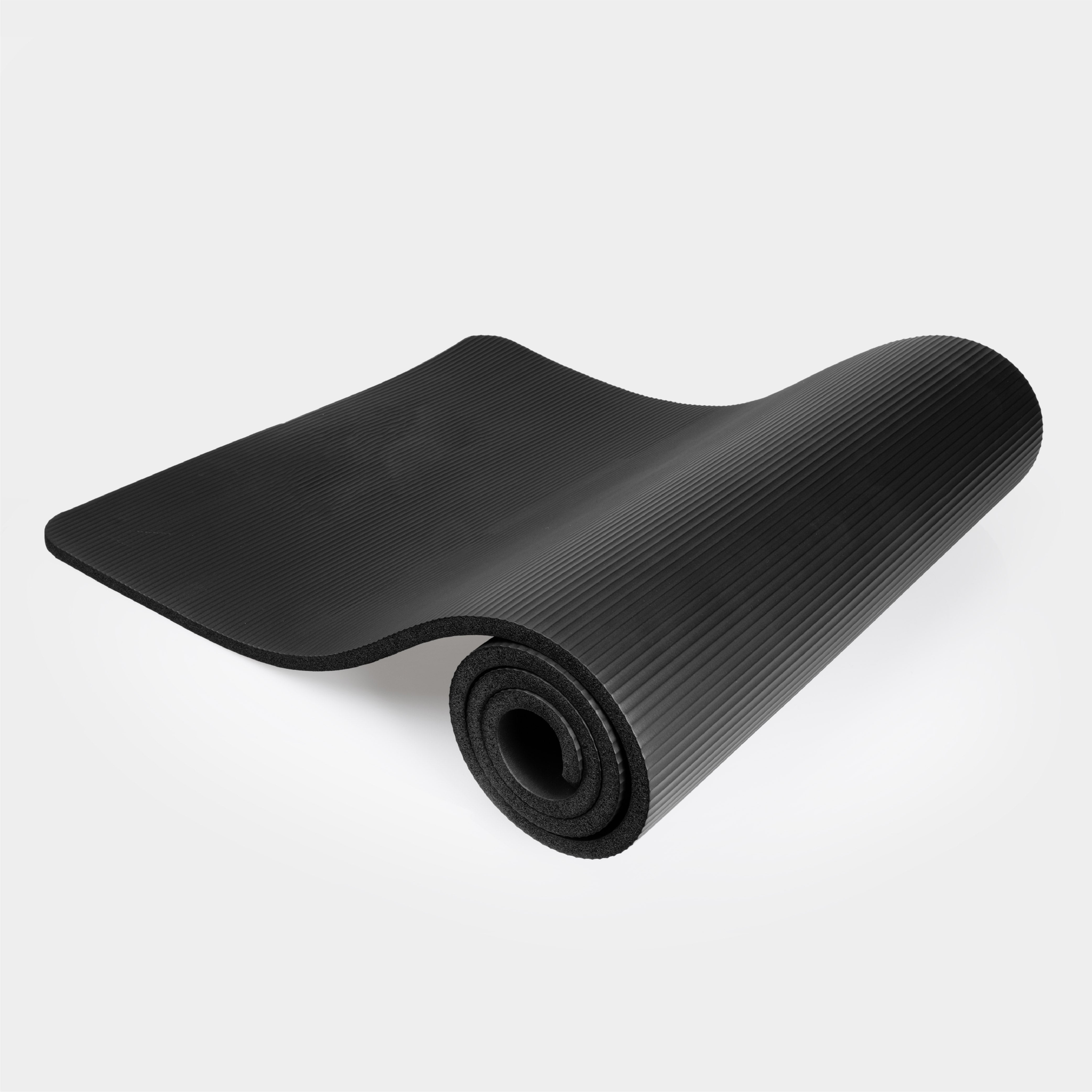 Yoga mat - Fitness mat - Dik - 183x60 cm - Zwart