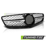 Grill geschikt voor Mercedes W204 07-14 C63 stijl glanzend zwart-chroom