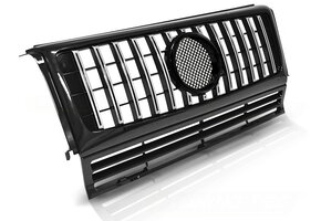 Grill geschikt voor Mercedes W463 90-12 sport zwart chroom