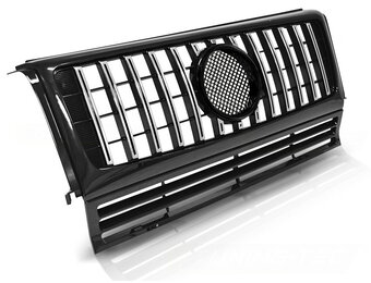 Grill geschikt voor Mercedes W463 90-12 sport zwart chroom