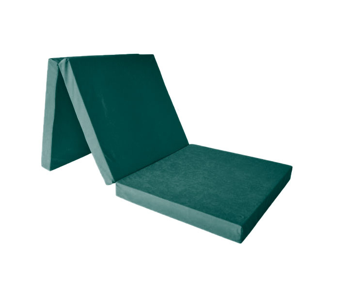 Logeermatras extra dik - groen - camping matras - reismatras - opvouwbaar matras - 195 x 80 x 15