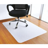 Vloerbeschermer 100 x 70 cm – Bureaustoelmat – Wit