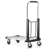 Transportwagen - 71x41cm - opvouwbaar - tot 150 kg - aluminium