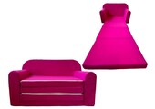 Kinderbankje  - splaapbank voor kinderkamer - 170x100cm - roze