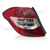 Achterlicht links TYC voor CITROEN C4 2010-2015 hatchback rood
