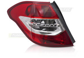 Achterlicht links TYC geschikt voor CITROEN C4 2010-2015 hatchback rood