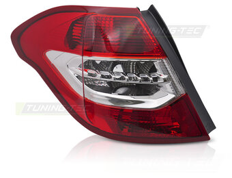 Achterlicht links TYC voor CITROEN C4 2010-2015 hatchback rood