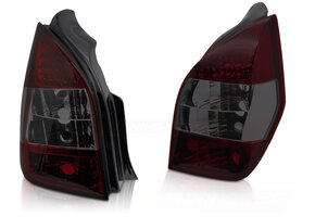 Achterlichten geschikt voor CITROEN C2 11/2003-2010 LED rood SMOKE