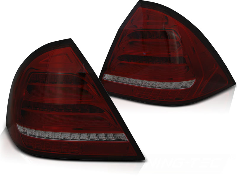 Achterlichten geschikt voor MERCEDES W203 Sedan 2004-2007 – DTS LED rood smoke