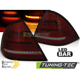 Achterlichten voor MERCEDES W203 Sedan 2004-2007 – DTS LED rood smoke