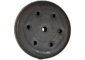 Halterschijf 20 kg - zwart - met beton - 26,5 mm stang diameter