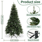 Kunstkerstboom 220 cm - spar groen
