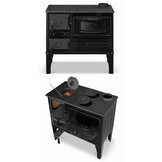 Houtfornuis - houtkachel - 8,7 kW tot 10,7 kW - energielabel A