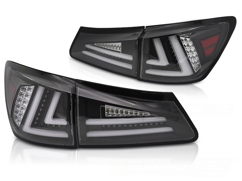 Achterlichten voor Lexus IS II 2006-2013 LED zwart