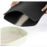 Kattenbak mat - 25 stuks - zwart - 60x45 cm