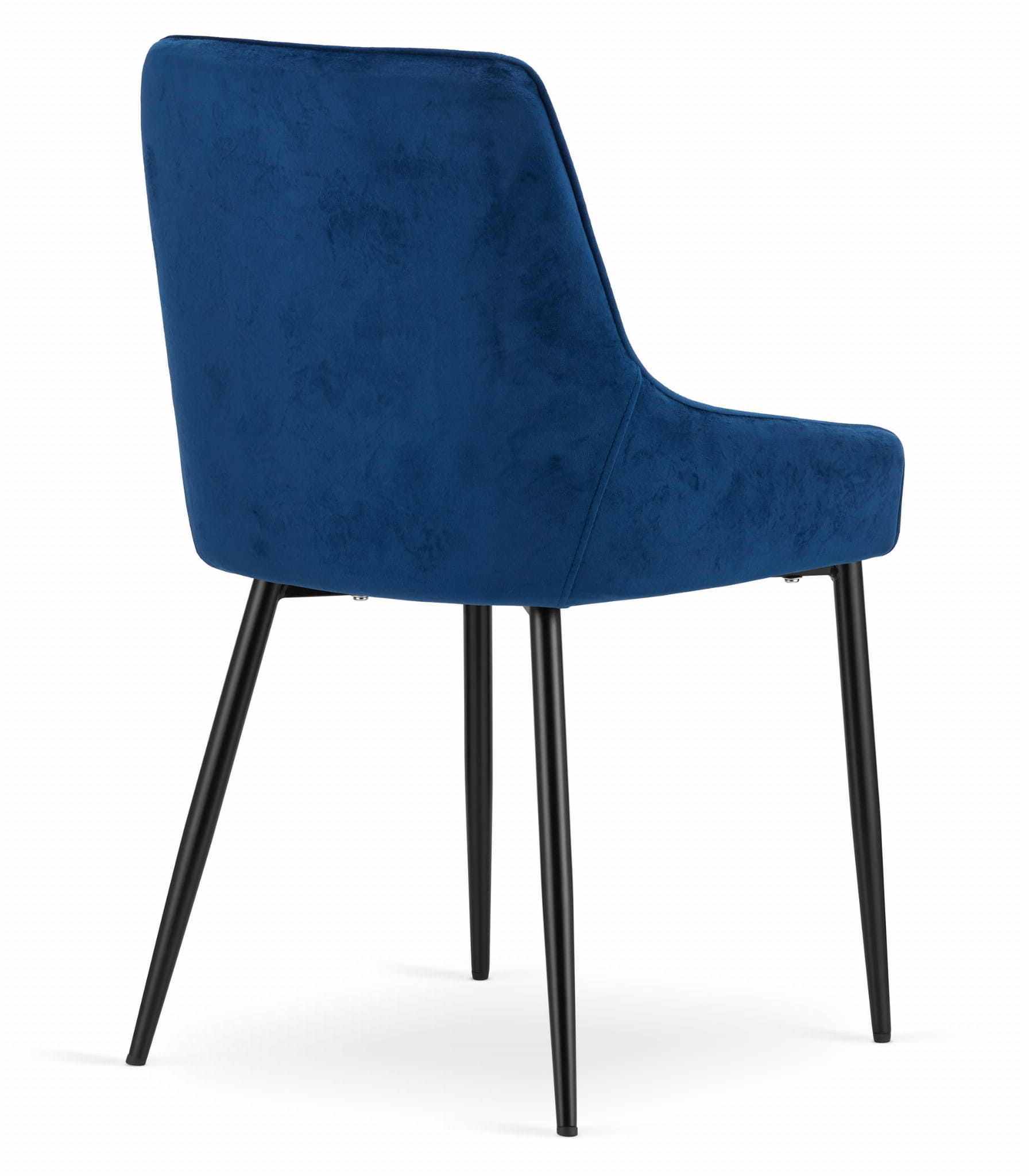 Fluwelen stoel - set van 3 - blauw - tijdloos design