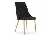 Eetstoelen - 2 stuks - zwart - 88x49,5x55,5 cm