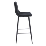 Barkrukken - 4 stuks - zwart fluweel - 104 cm hoogte