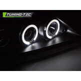 Koplampen voor DACIA LOGAN 2004-2008 ANGEL EYES zwart