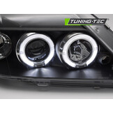 Koplampen voor DACIA LOGAN 2004-2008 ANGEL EYES zwart