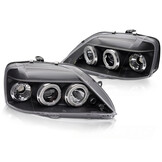 Koplampen voor DACIA LOGAN 2004-2008 ANGEL EYES zwart