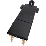 Verstelbaar Massagebed - 10-staps paneel - 61-83 cm hoogte - ecologisch leer