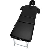 Verstelbaar Massagebed - 3-segment - 65-87 cm - ecologisch leer