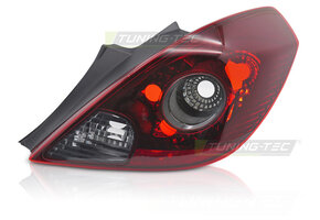 Rechts achterlicht geschikt voor OPEL CORSA D (2006-2011) 3D rood smoke sport TYC