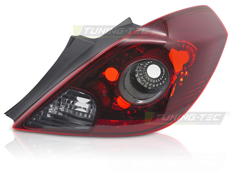 Rechts achterlicht geschikt voor OPEL CORSA D (2006-2011) 3D rood smoke sport TYC