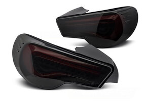 Achterlichten geschikt voor TOYOTA GT86 2012-2021 LED zwart smoke rood