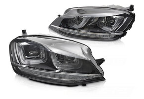 Koplampen geschikt voor VW Golf 7 hatchback/station 2013-2017 zwart/chrome