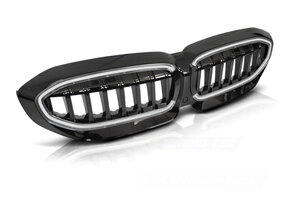 Grille met LED geschikt voor BMW G20/G21 2019-2022 glanzend zwart