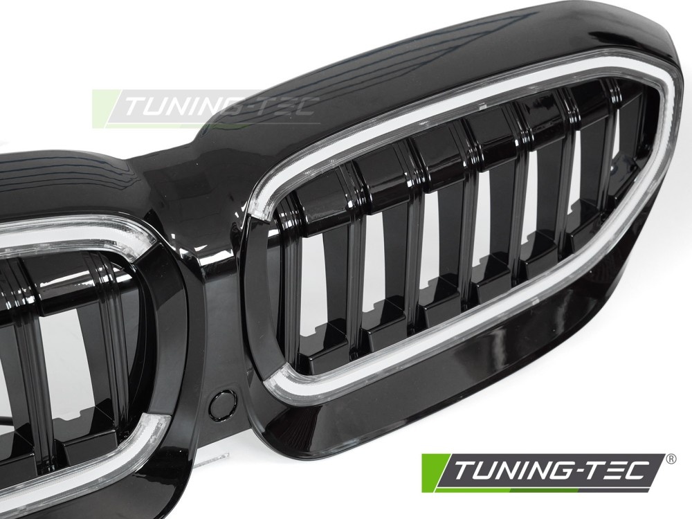 Grille met LED geschikt voor BMW G20/G21 2019-2022 glanzend zwart
