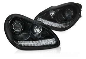 Koplampen voor PORSCHE CAYENNE 2002-2006 XENON zwart