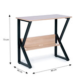 Bureau voor computer - Modern - 80x40x73 cm - Extra plank
