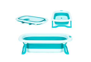 Opvouwbaar bad - 0-12 maanden - kleurveranderende plug - 79x49x20 cm