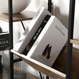 Boekenkast - loft-stijl - 11 planken - beschermende voetjes