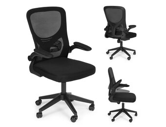 Bureaustoel ergonomisch - zwart - 102-112x61 cm - verstelbare armleuningen