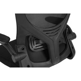 Bureaustoel ergonomisch - zwart - 102-112x61 cm - verstelbare armleuningen